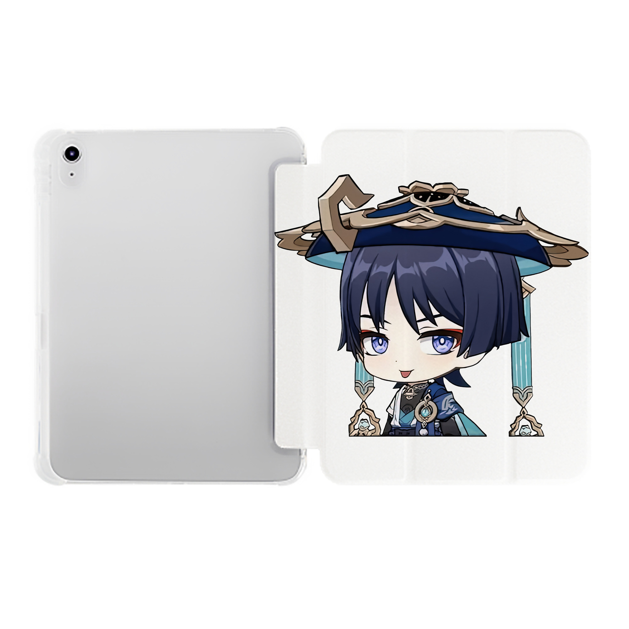げんし神 さんペい genshin Sanpei IPad ケース ペン収納付き 三つ折りスタンド PUレザー×シリコン 対応機種9.5/10.5/10.9インチ